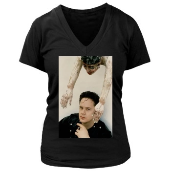 Tim Robbins Women's Deep V-Neck TShirt