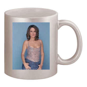 Tina Fey 11oz Metallic Silver Mug