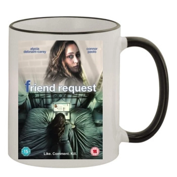 Friend Request 2016 11oz Colored Rim & Handle Mug