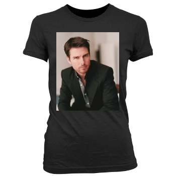 Tom Cruise Women's Junior Cut Crewneck T-Shirt