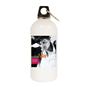 Tom Welling White Water Bottle With Carabiner