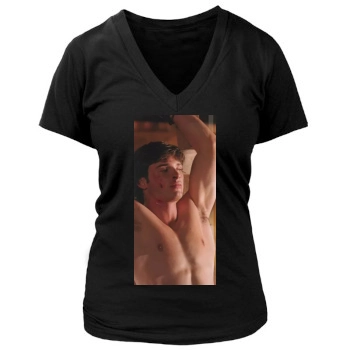 Tom Welling Women's Deep V-Neck TShirt