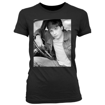 Tom Welling Women's Junior Cut Crewneck T-Shirt