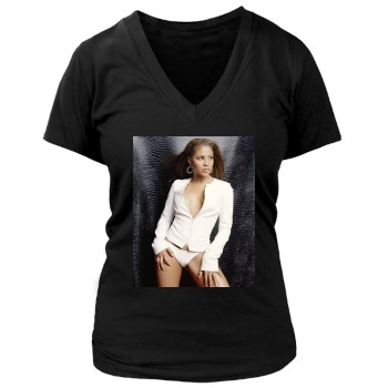 Toni Braxton Women's Deep V-Neck TShirt