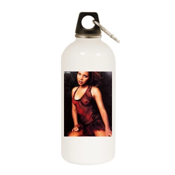 Toni Braxton White Water Bottle With Carabiner