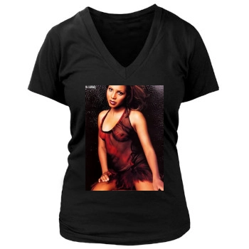 Toni Braxton Women's Deep V-Neck TShirt