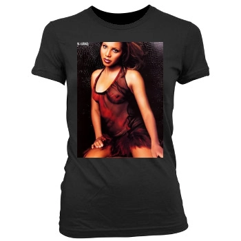 Toni Braxton Women's Junior Cut Crewneck T-Shirt