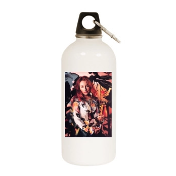 Tori Amos White Water Bottle With Carabiner