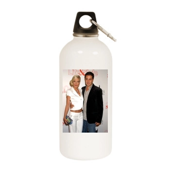 Tori Spelling White Water Bottle With Carabiner