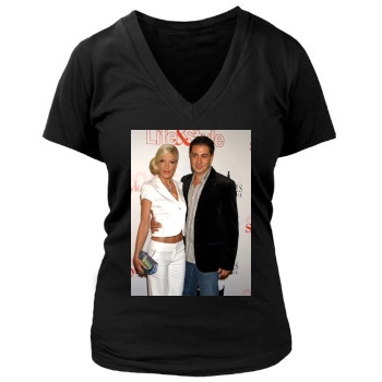 Tori Spelling Women's Deep V-Neck TShirt