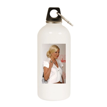 Tori Spelling White Water Bottle With Carabiner