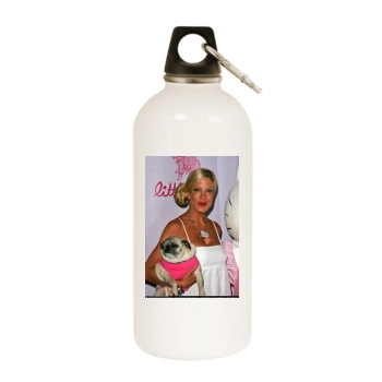 Tori Spelling White Water Bottle With Carabiner