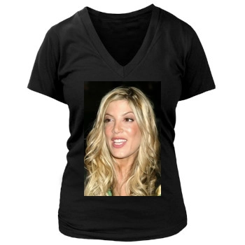 Tori Spelling Women's Deep V-Neck TShirt