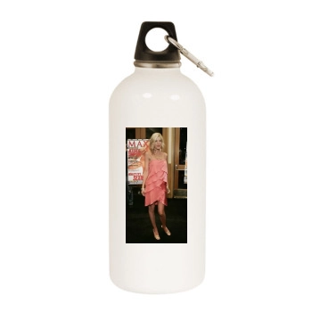 Tori Spelling White Water Bottle With Carabiner