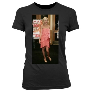 Tori Spelling Women's Junior Cut Crewneck T-Shirt