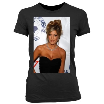 Tori Spelling Women's Junior Cut Crewneck T-Shirt