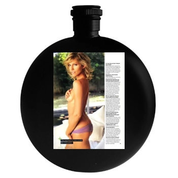 Tricia Helfer Round Flask