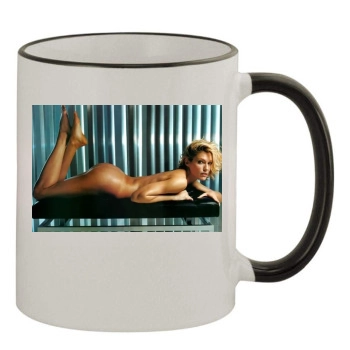 Tricia Helfer 11oz Colored Rim & Handle Mug