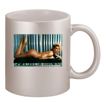 Tricia Helfer 11oz Metallic Silver Mug