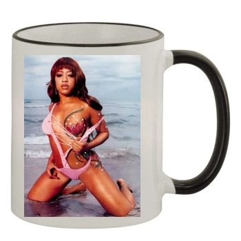 Trina 11oz Colored Rim & Handle Mug