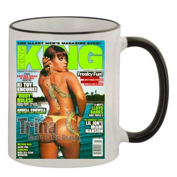 Trina 11oz Colored Rim & Handle Mug