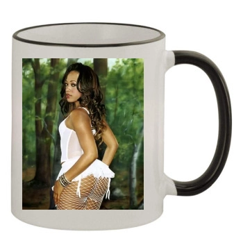 Trina 11oz Colored Rim & Handle Mug