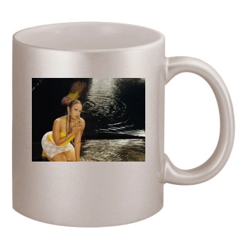 Trina 11oz Metallic Silver Mug