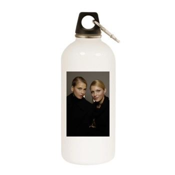 Hana Soukupova White Water Bottle With Carabiner