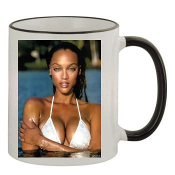 Tyra Banks 11oz Colored Rim & Handle Mug