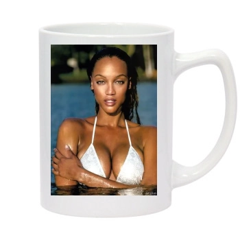 Tyra Banks 14oz White Statesman Mug