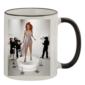 Tyra Banks 11oz Colored Rim & Handle Mug