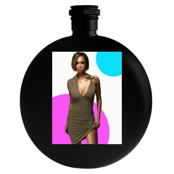 Tyra Banks Round Flask