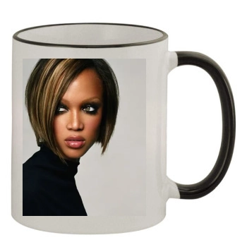 Tyra Banks 11oz Colored Rim & Handle Mug