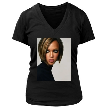 Tyra Banks Women's Deep V-Neck TShirt