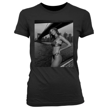 Tyra Banks Women's Junior Cut Crewneck T-Shirt