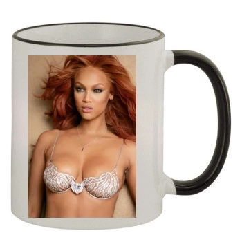 Tyra Banks 11oz Colored Rim & Handle Mug