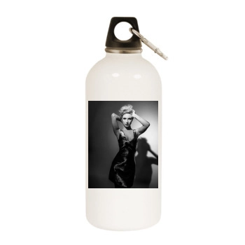 Hayley Williams White Water Bottle With Carabiner