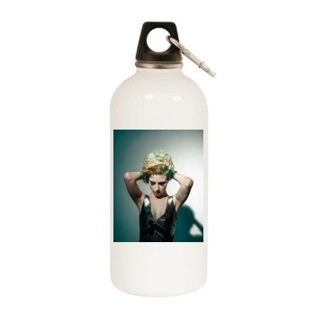 Hayley Williams White Water Bottle With Carabiner