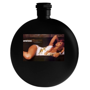 Tyra Banks Round Flask