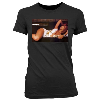 Tyra Banks Women's Junior Cut Crewneck T-Shirt