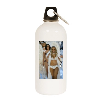 Tyra Banks White Water Bottle With Carabiner