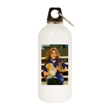 Haylie Duff White Water Bottle With Carabiner