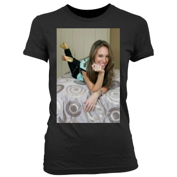 Haylie Duff Women's Junior Cut Crewneck T-Shirt