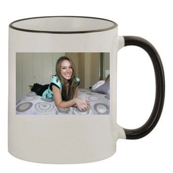 Haylie Duff 11oz Colored Rim & Handle Mug