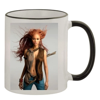 Tyra Banks 11oz Colored Rim & Handle Mug