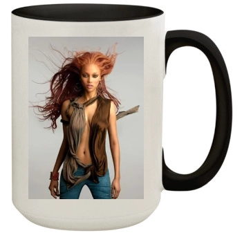 Tyra Banks 15oz Colored Inner & Handle Mug