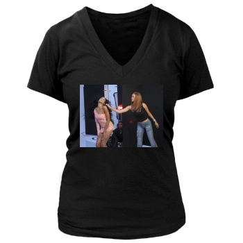 Tyra Banks Women's Deep V-Neck TShirt