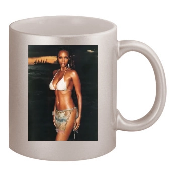 Tyra Banks 11oz Metallic Silver Mug