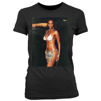 Tyra Banks Women's Junior Cut Crewneck T-Shirt