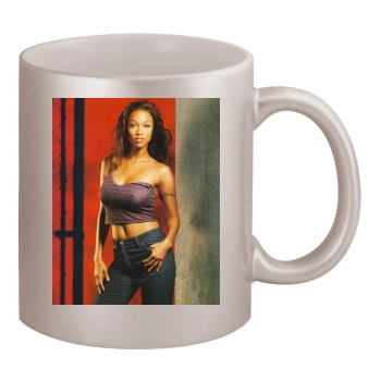 Tyra Banks 11oz Metallic Silver Mug